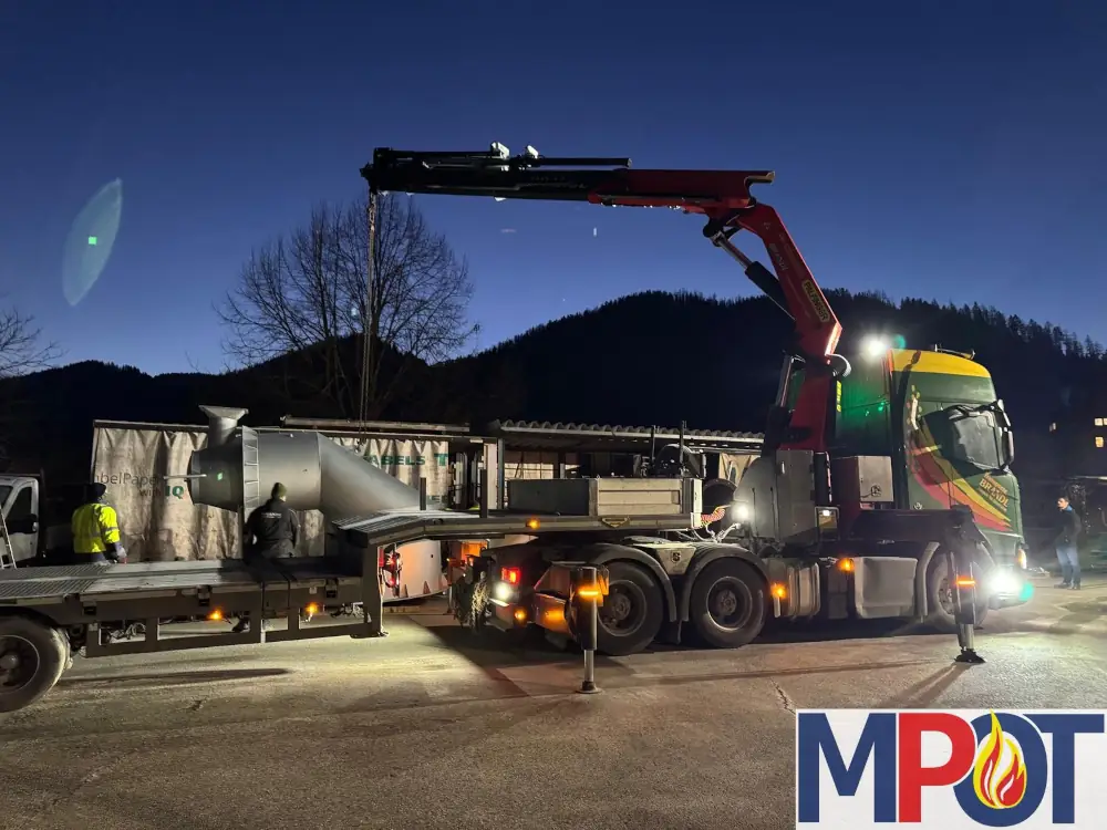 Erfolgreicher Transport von Brandl Transport-Logistik GmbH einer Nachverbrennungsanlage für MPOT GmbH von Spanien nach Österreich